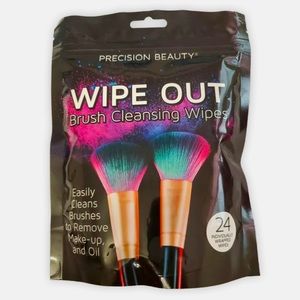 PRECISION BEAUTY MAKEUP BRUSH CLEANING WIPES. 24CT